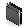 Рамка нижняя ЭКО 689, Чёрный матовый